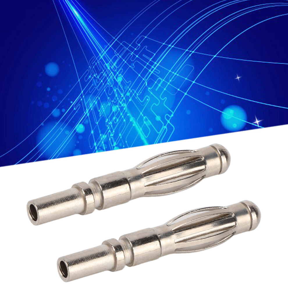 20Pcs 21.120 4Mm Copper Nickel Plated Banana Plug Male Connector For Instruments 9421390529826