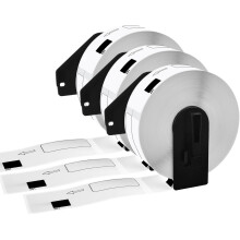 Compatible Address Labels for Brother DK1201 3 Rolls for Brother QL Printers 29x90mm Strong Adhesive