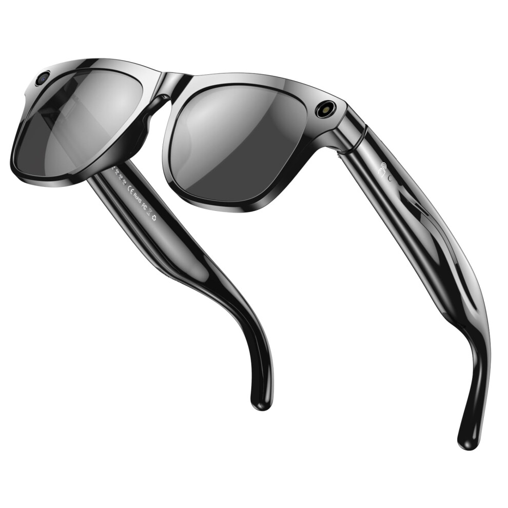 Ai Smart Glasses With Realtime Translation Hd Camera Openear Audio Bluetooth Voice Assistant 9092120676297