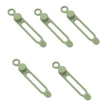Long Reusable Silicone Cable Ties Adjustable Cable Straps for Cord Management Home Office Travel