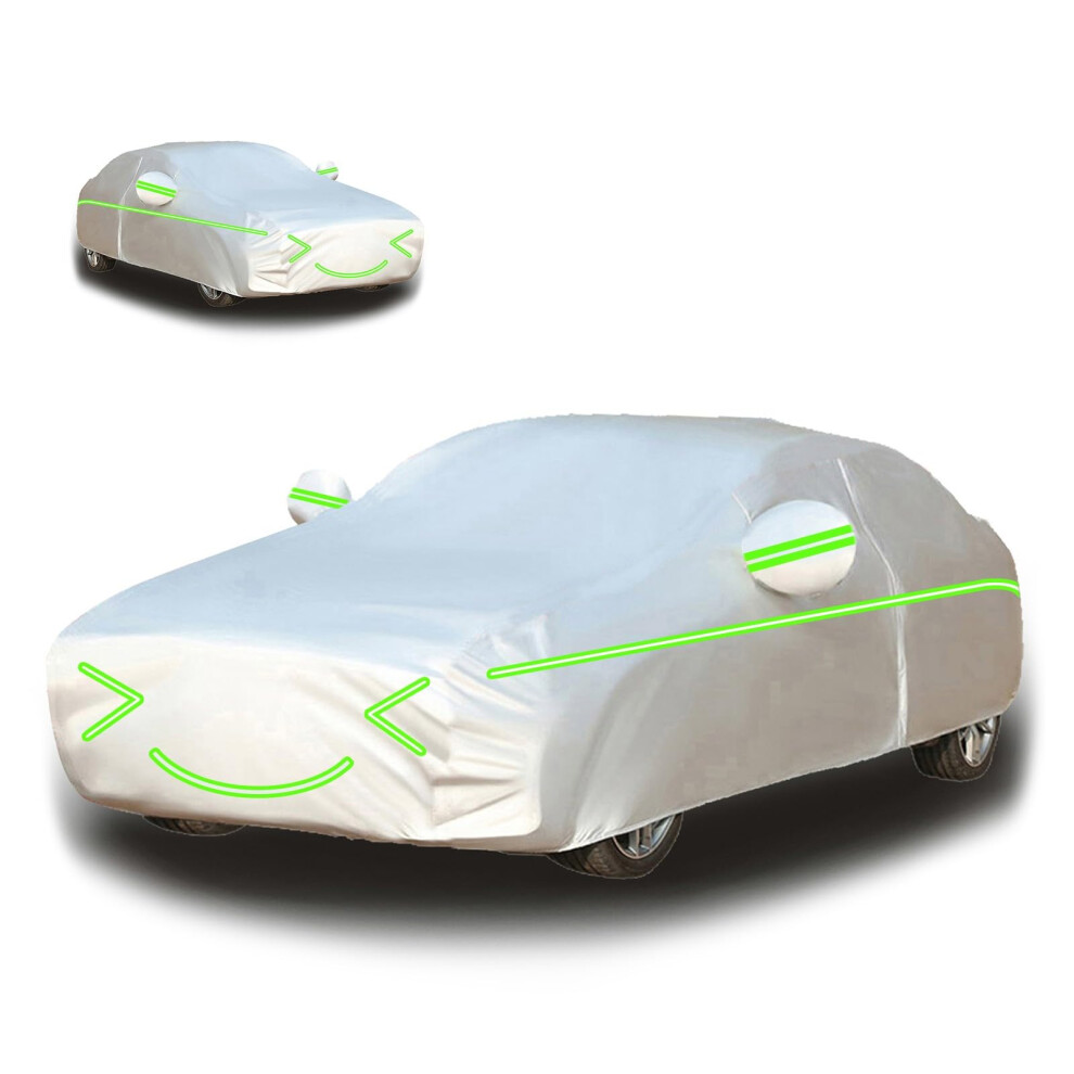 Waterproof Hail Protection Car Cover For Ford Fiesta 19892022, Custom Fit All Weather With Zipper 9330225973508