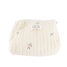 Multifunktionale Babywindeltasche 24x20cm Baumwolle Baumwolle Olive Stickerei