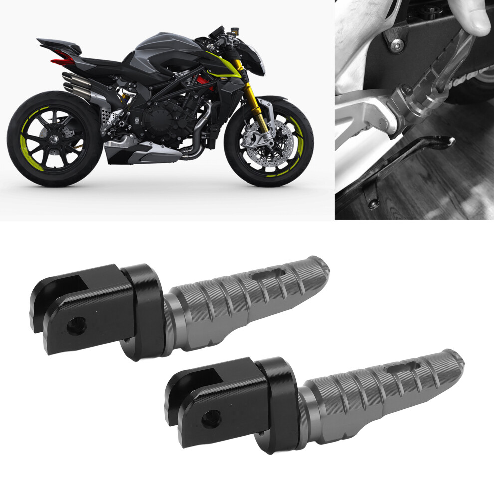 Aluminium Alloy Motorcycle Front Footpegs For 800/1000/Rr Models Gray 7601376453112