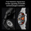 Smart Watch 1.43 inch AMOLED AlwaysOn Display Bluetooth Calling Fitness Tracker Waterproof for Android iOS Black 5