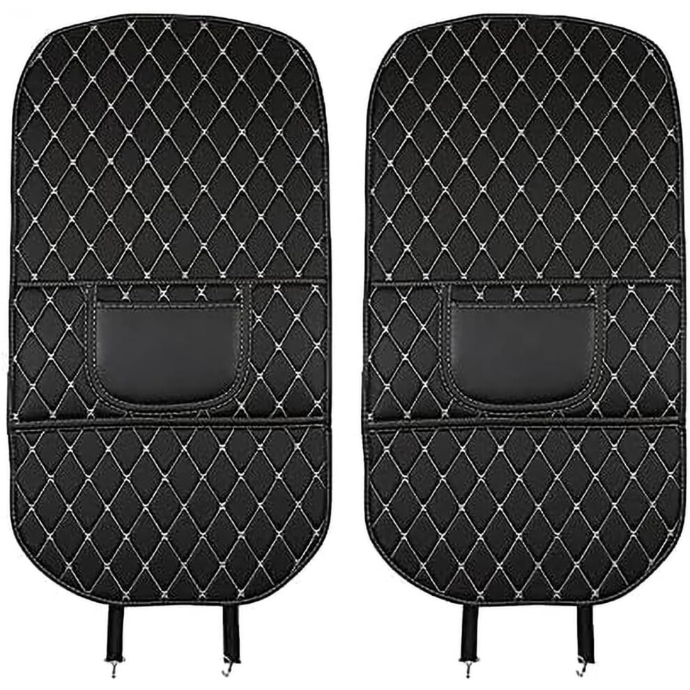 Car Seat Back Protector Leather Kick Mats For Gmc Acadia 20072024, Waterproof Full Coverage Organizer With Storage Pockets 9073542694533