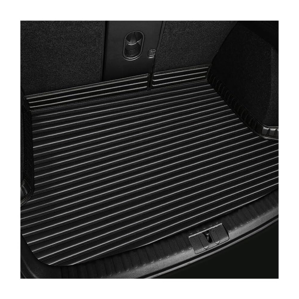 Leather Trunk Mat For Bmw X5 E53 2000Â2006, Waterproof Non Slip Cargo Liner Tailored Fit All Weather Black 9073542694588