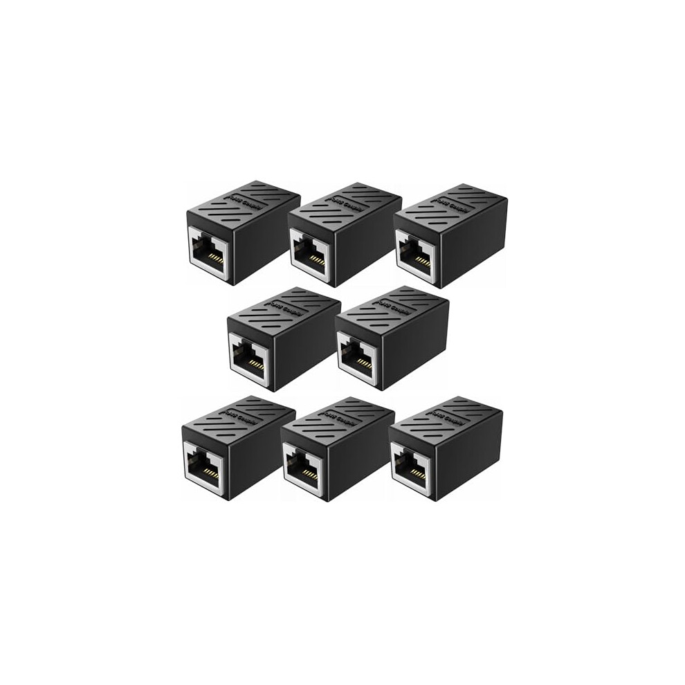 Rj45 Coupler 10 Pack Cat6 Cat7 Ethernet Cable Connector Female To Female Extender Adapter 9771547619208