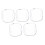 5 Pack Transparent TPU Scratch Resistant Watch Cover Bezel Protector for Fitbit 1