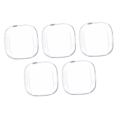 5 Pack Transparent TPU Scratch Resistant Watch Cover Bezel Protector for Fitbit