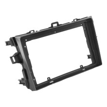 Car Stereo Fascia 9 Inch Silver ABS Panel Replacement for Corolla 2006‑2013