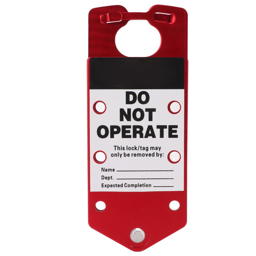 360 Rotating Aluminum Lockout Hasp With Reusable Writable Safety Label 4631390531513