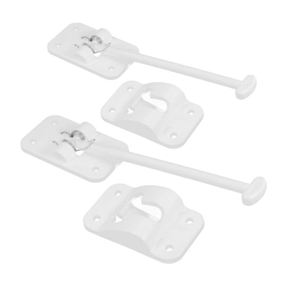 2Pcs Rv Door Latch Kit Durable Holder For Cargo Trailer And Camper Secure Door Holding 9330225974000