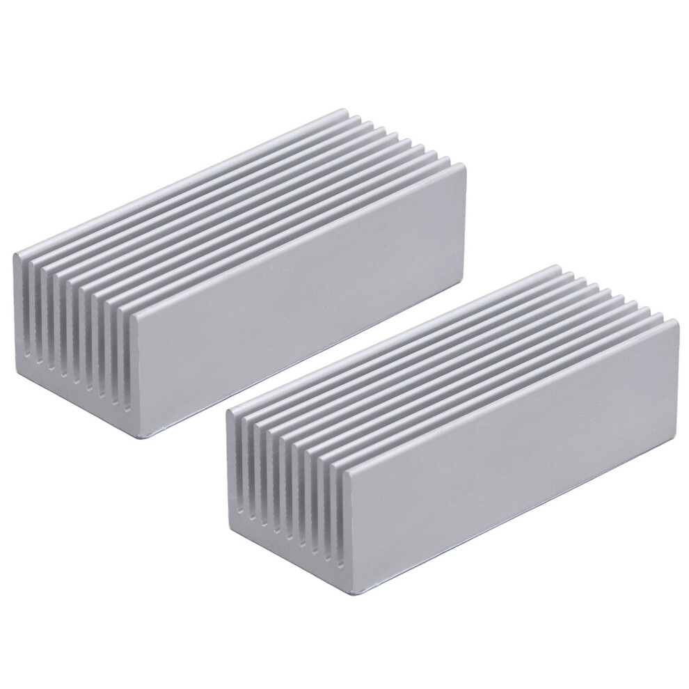 Electronic Chip Heatsink Set 2Pcs Aluminium Fin Radiators For Cpu 100X40x30mm 6921390531643