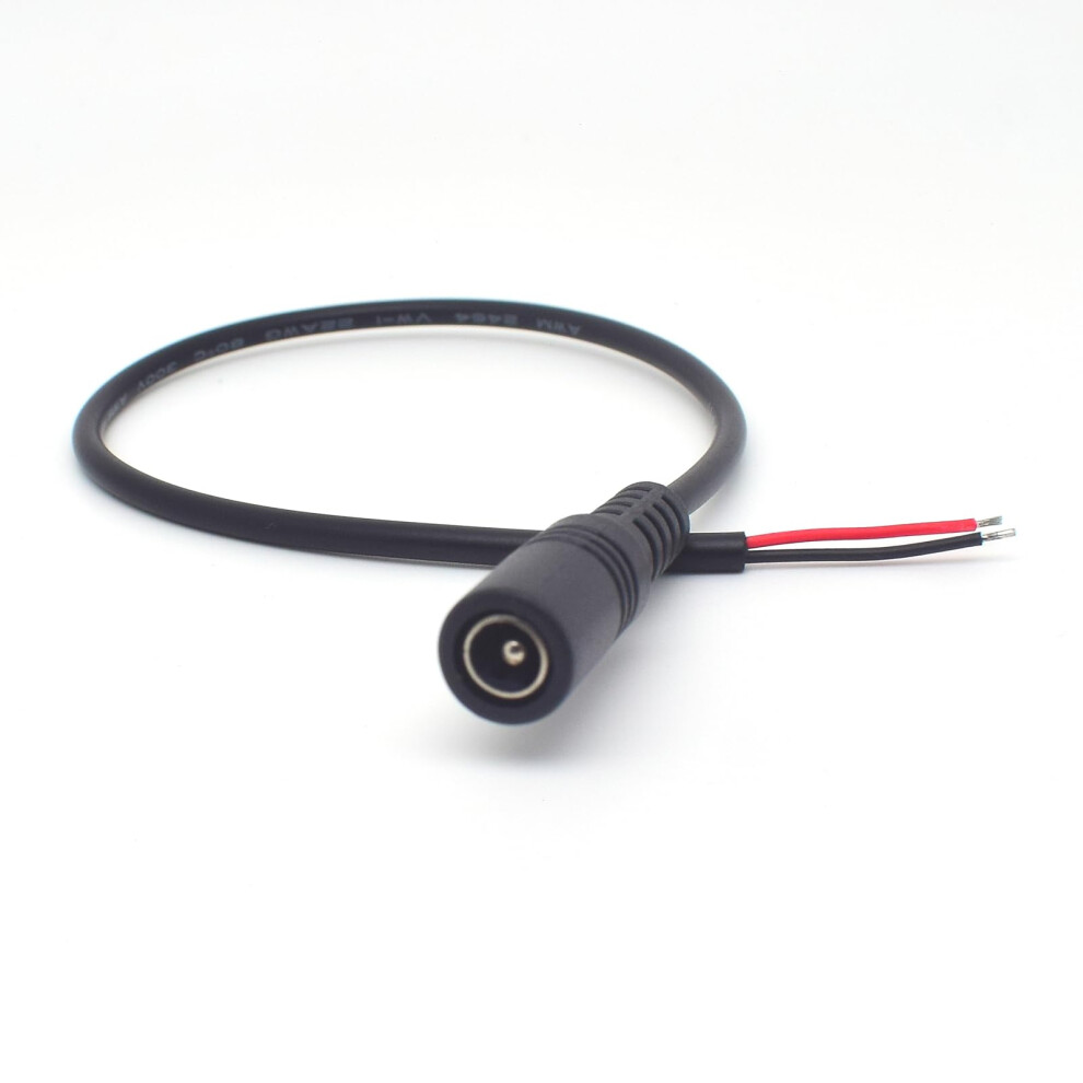 0.3M 22Awg Dc Power Pigtail Cable Female 5.5Mm X 2.5Mm Connector For Cctv Camera 9092120677447