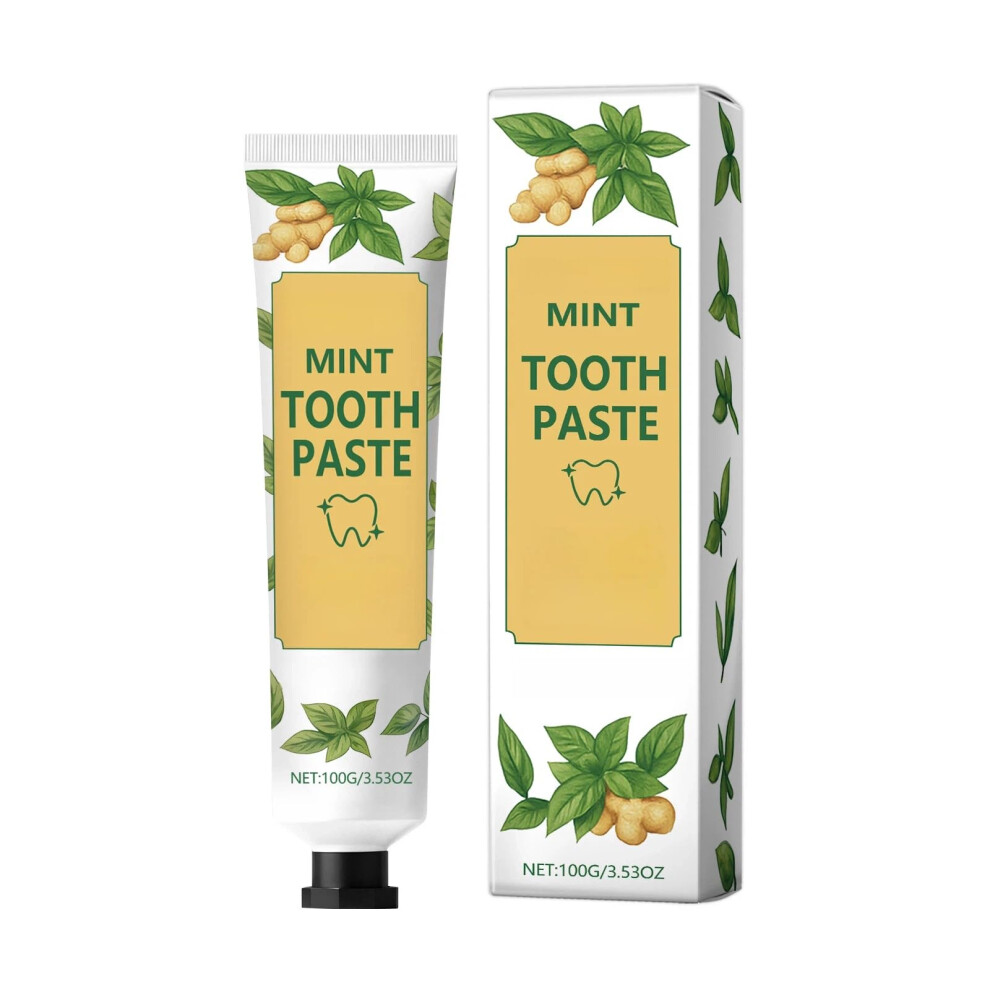 Ginger Mint Toothpaste 100g Natural Formula for LongLasting Fresh Breath and Sensitive Teeth