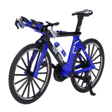 Finger Mountainbike Aluminium Mini-Modell für Schreibtisch Bürodekoration Blau
