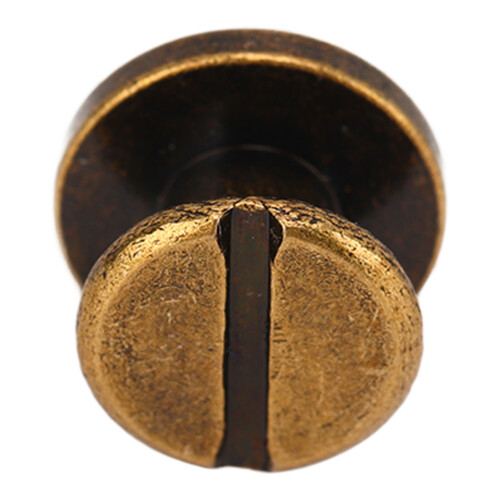 200 Stück Messing-Buchbindeschrauben 9x5mm, buntes Set, Bronze
