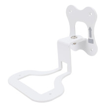Speaker Wall Mount White Metal Adjustable Bracket for Home Speakers with Modern Design and Screws