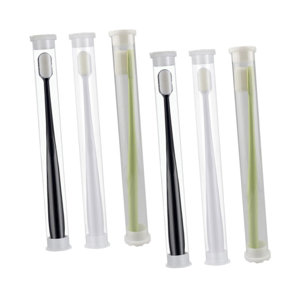 Nano Toothbrush 6pcs Ultra Soft Wavy Bristles for Sensitive Teeth Adults and Elderly Care