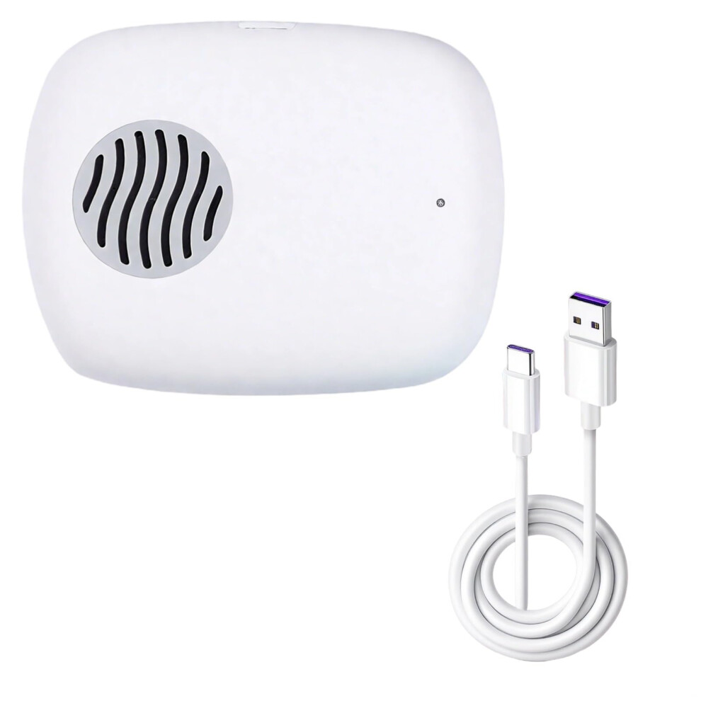 Electric Toothbrush Travel Case with Fast Drying Fan, USB Rechargeable Sanitizer and Mirror