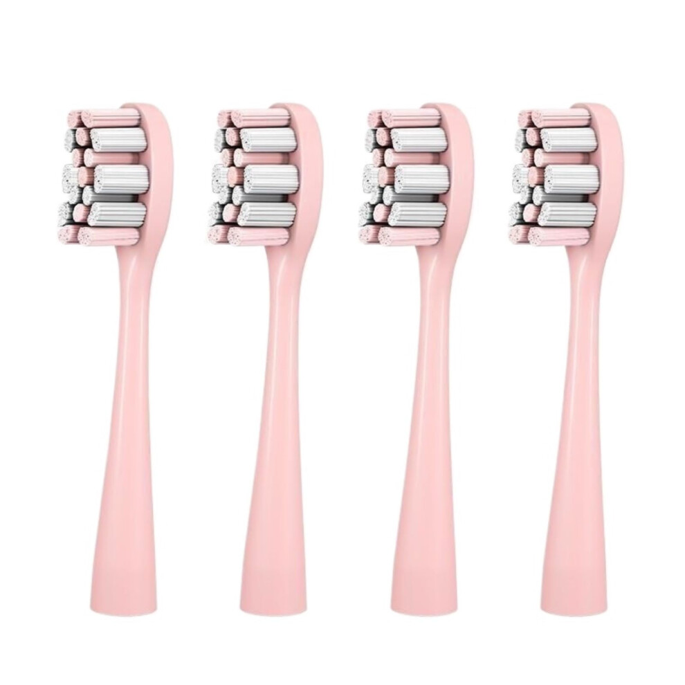 Pink Electric Toothbrush Replacement Heads For Usmile Y1 Y4 U1 U2 U3 U4p11 P3 Q2 4 Pack