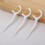Dental Floss Picks with Toothpick End, Strong Thread, EasyGrip Handle, Pack of 2 (30 Each) 3