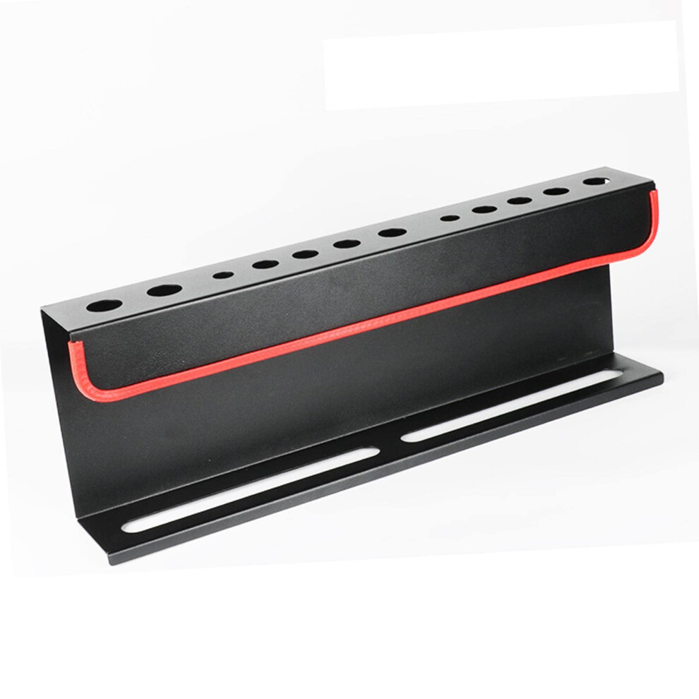 Car Detailing Brush Holder And Spray Bottle Organizer, Wall Mounted Alloy Rack With 12 Slots, Space Saving Design 9073542695080