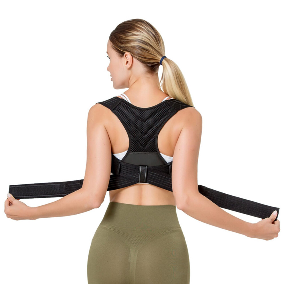 Posture Corrector Back Brace with Adjustable Shoulder Straps for Spine Alignment and Clavicle Support