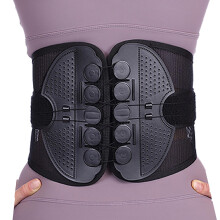 Back Brace for Lower Back Pain Relief with Eight Lumbar Support Straps, Breathable Large Belt for Sciatica