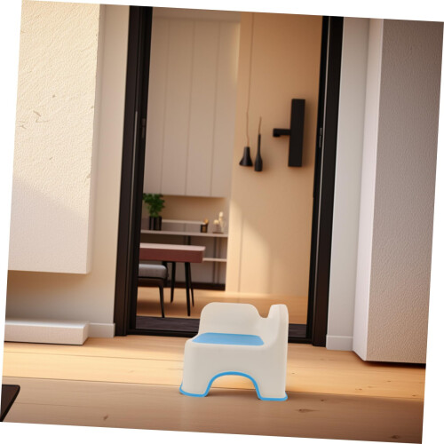 Plastic Step Stool Lightweight Multipurpose Folding Stool for Bathroom Kitchen and Home Use 1