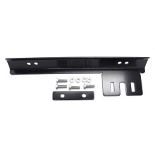 Black Front Bumper License Plate Bracket Mount Holder Set with Bolts and Nuts, Easy Installation