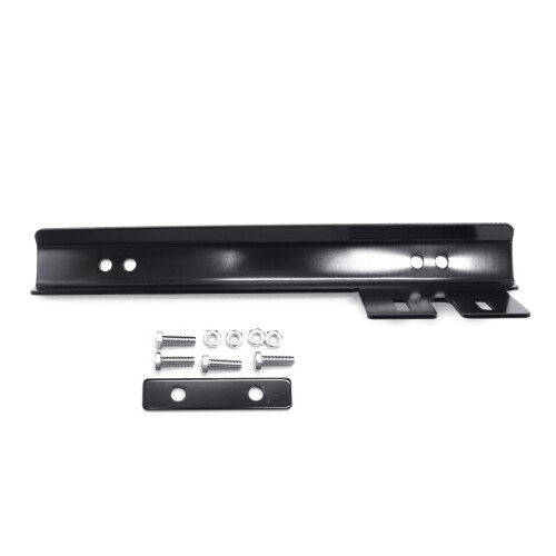Black Front Bumper License Plate Bracket Mount Holder Set with Bolts and Nuts, Easy Installation 2