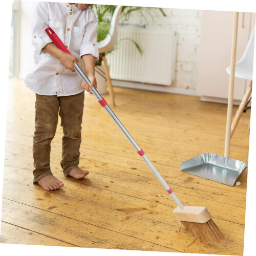 Adjustable Stainless Steel Mop Handle Replacement Pole with Ergonomic Grip for Floor Cleaning 2