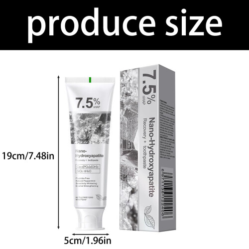 Hydroxyapatite Toothpaste for Sensitive Teeth, Fluoride, Enamel Protection for Coffee Stains 2