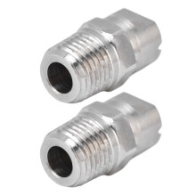 2Pcs Stainless Steel Flat Fan Spray Tips 65 Adjustable Nozzles