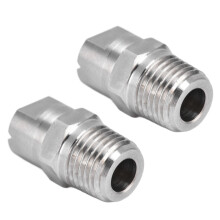 2Pcs Stainless Steel Flat Fan Spray Nozzles 95 Adjustable Wide Angle