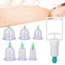 Professional Plastic Cupping Therapy Set Vacuum Suction Cups for Body Health