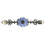 2pcs Hand Painted Blue Pumpkin Drawer Knobs Ceramic Cabinet Handles 4cm 4