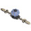 2pcs Hand Painted Blue Pumpkin Drawer Knobs Ceramic Cabinet Handles 4cm 12
