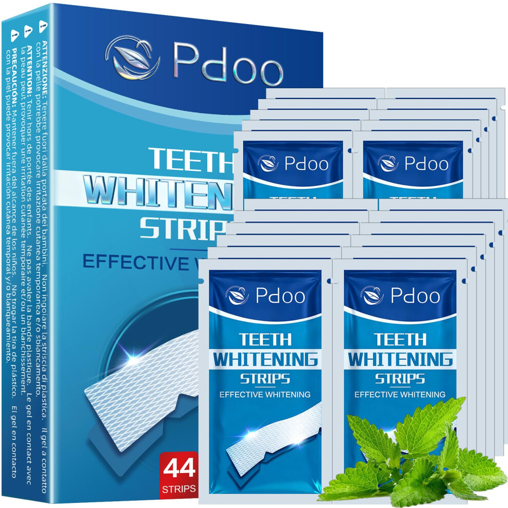 Teeth Whitening Strips 22 Treatments for Sensitive Teeth with Peroxide Whitening Formula