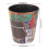 Mini PU Leather Desktop Trash Can 14cm, Vintage Pattern, 15.5cm Height 9