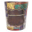 Mini PU Leather Desktop Trash Can 14cm, Vintage Pattern, 15.5cm Height 14