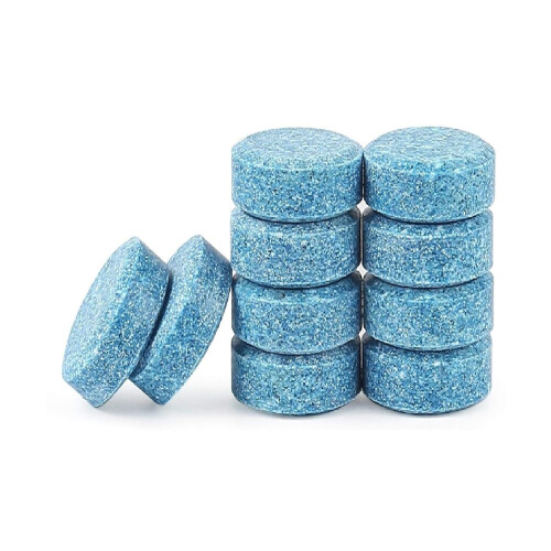 10Pcs Effervescent Windshield Washer Tablets for Deep Glass Cleaning, Fast Dissolving Car Windshield Cleaner