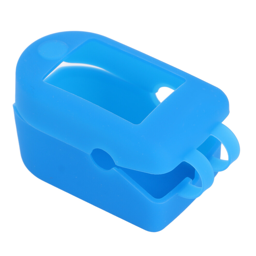 Blue Soft Silicone Oximeter Case For Fingertip Â Compact, Portable, Protective