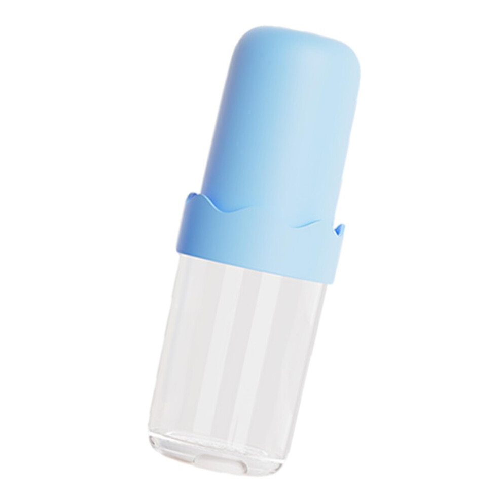 Clear Travel Toothbrush Holder with Leak Resistant Cup for Gym, Business Trips and Bathroom Storage