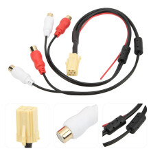 Auto-AUX-Ausgangsadapter für Blaupunkt VDO CD-Player 4RCA Audio Ersatzkabel