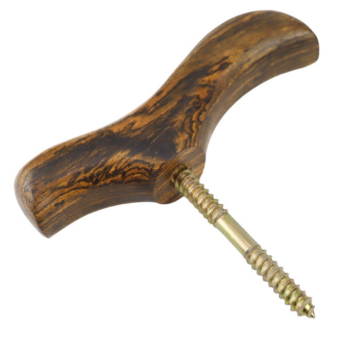 Solid Wood Walking Cane Handle Replacement with Ergonomic Grip, Mexican Yellow Pear Wood Head