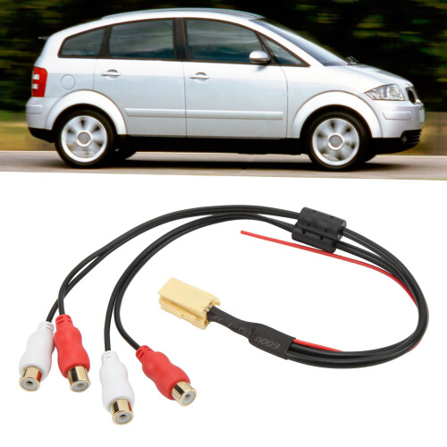 4RCA Aux In Adapter Cable for Car Audio System Replacement Durable Plastic 1