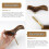 Solid Wood Walking Cane Handle Replacement with Ergonomic Grip, Mexican Yellow Pear Wood Head 3