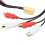4RCA Aux In Adapter Cable for Car Audio System Replacement Durable Plastic 7